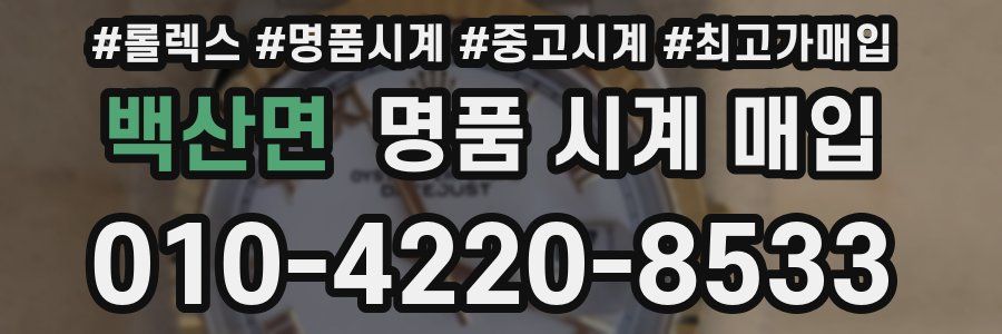 백산면 명품 시계 매입