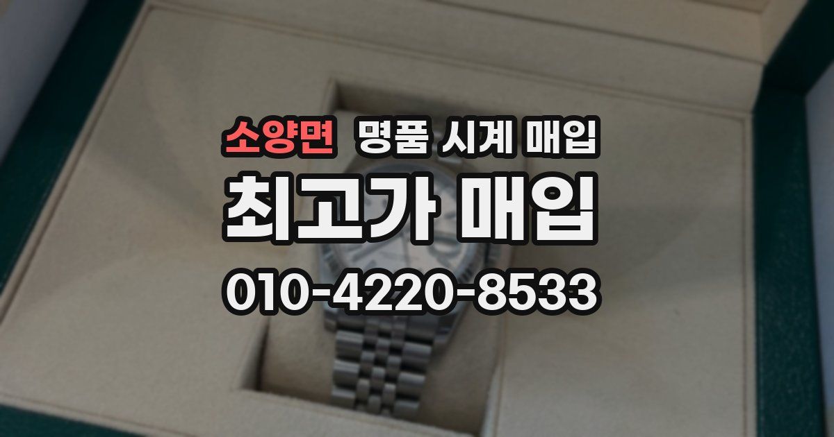 소양면 명품 시계 매입
