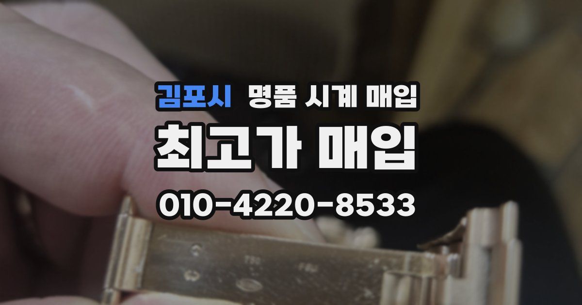 김포시 명품 시계 매입