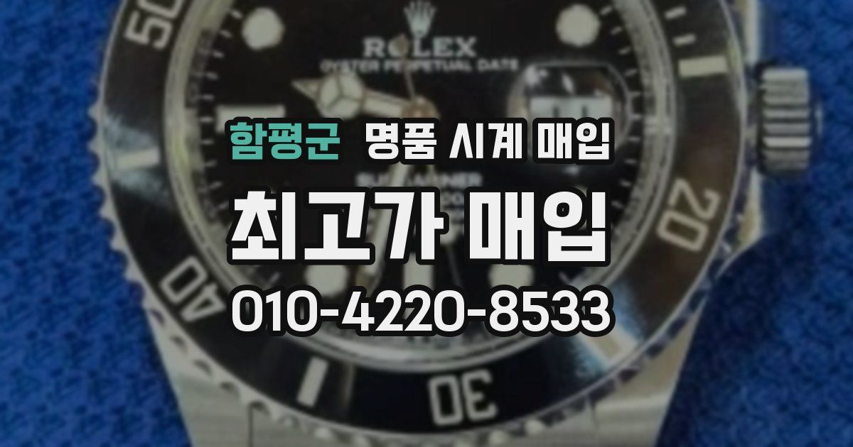 함평군 명품 시계 매입