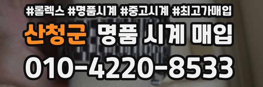 산청군 명품 시계 매입