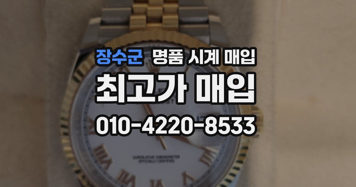 장수군 명품 시계 매입