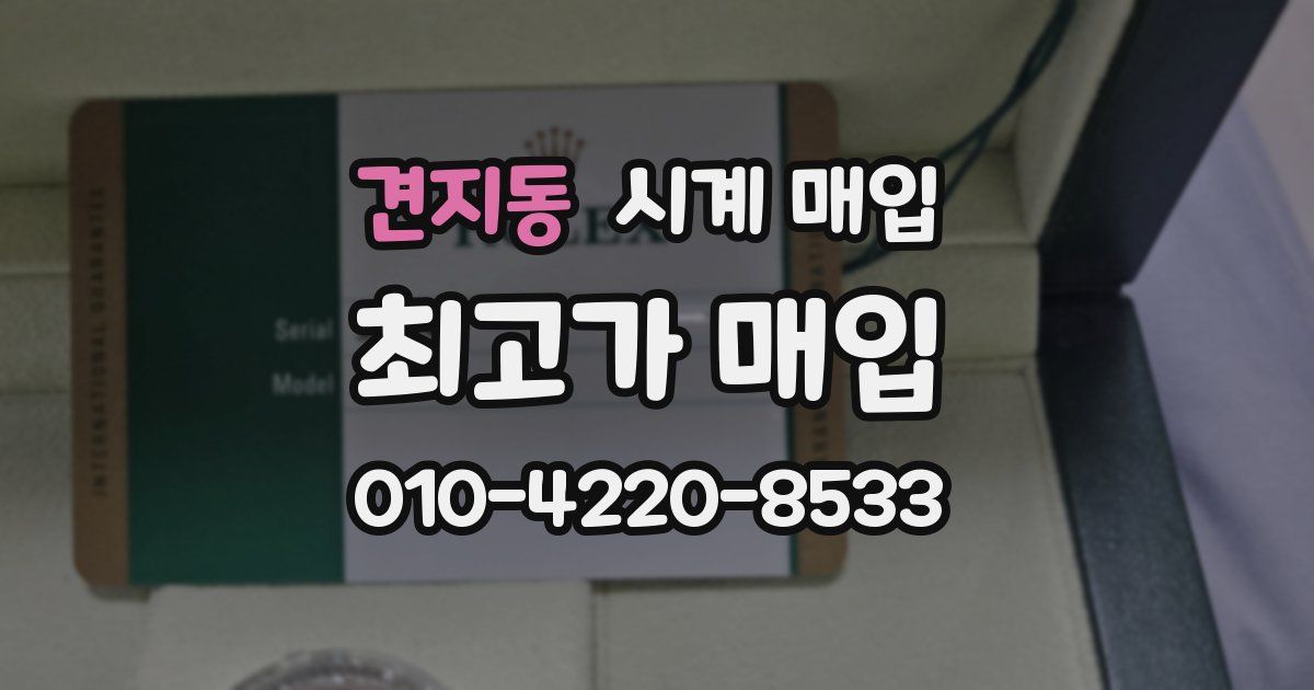견지동 시계 매입