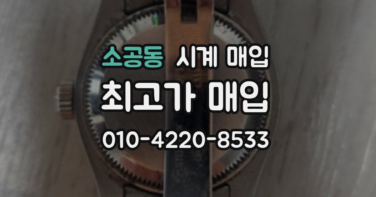 소공동 시계 매입