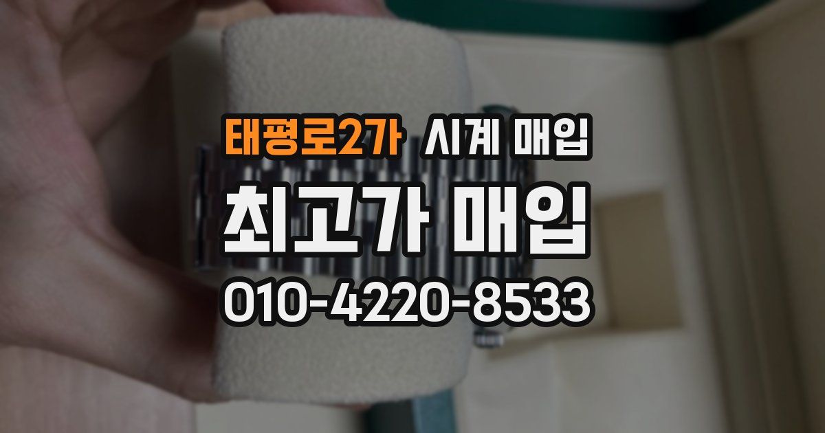 태평로2가 시계 매입