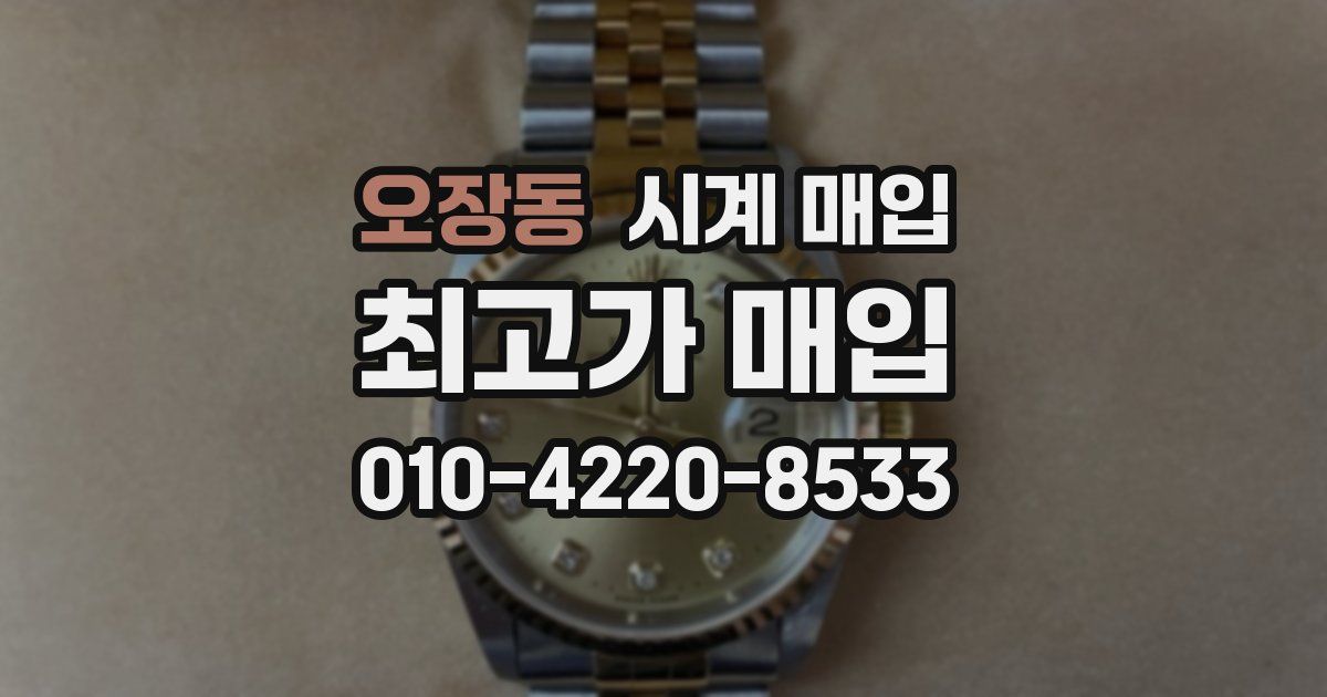 오장동 시계 매입