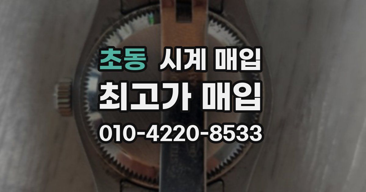 초동 시계 매입