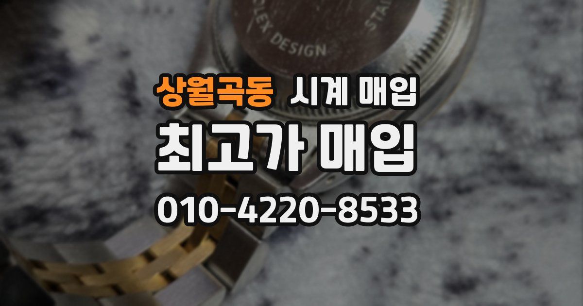상월곡동 시계 매입