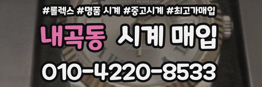 내곡동 시계 매입