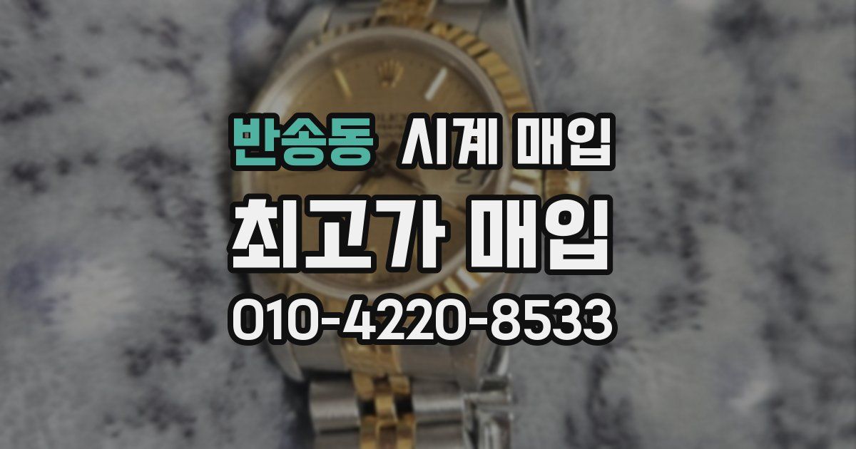반송동 시계 매입