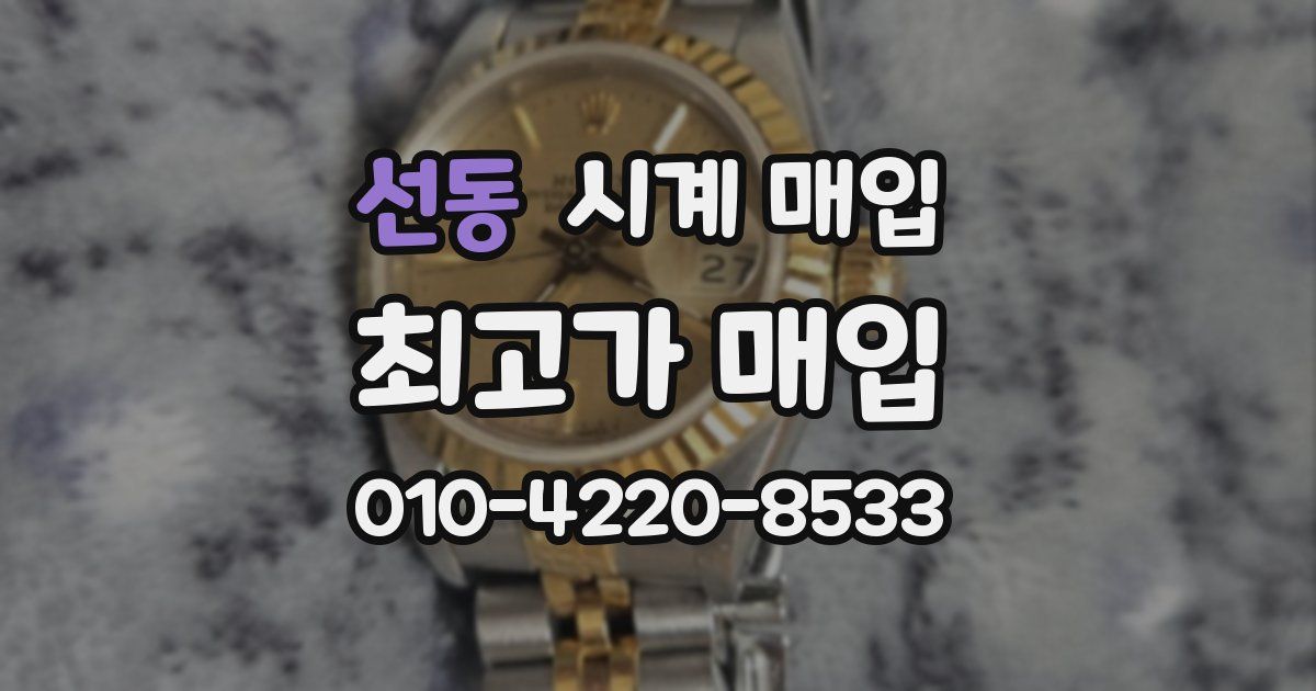 선동 시계 매입