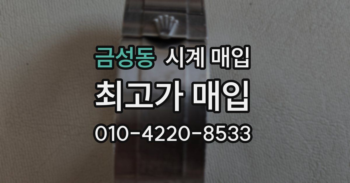금성동 시계 매입