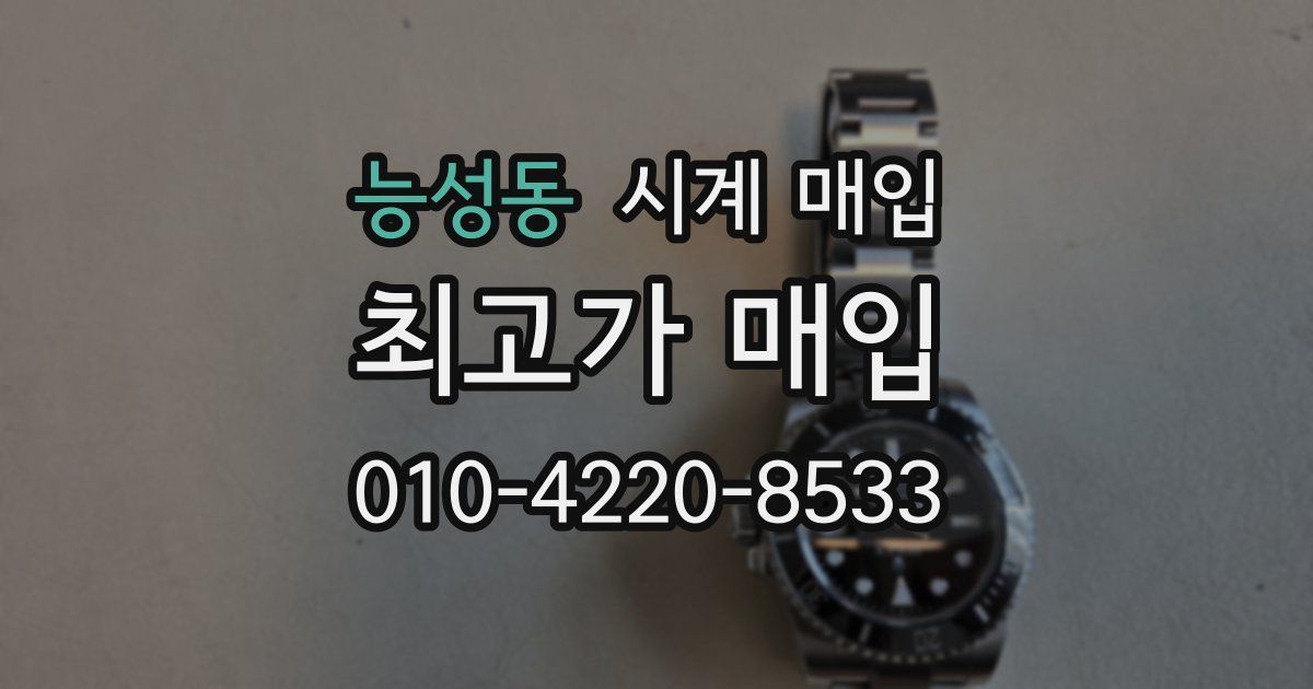 능성동 시계 매입