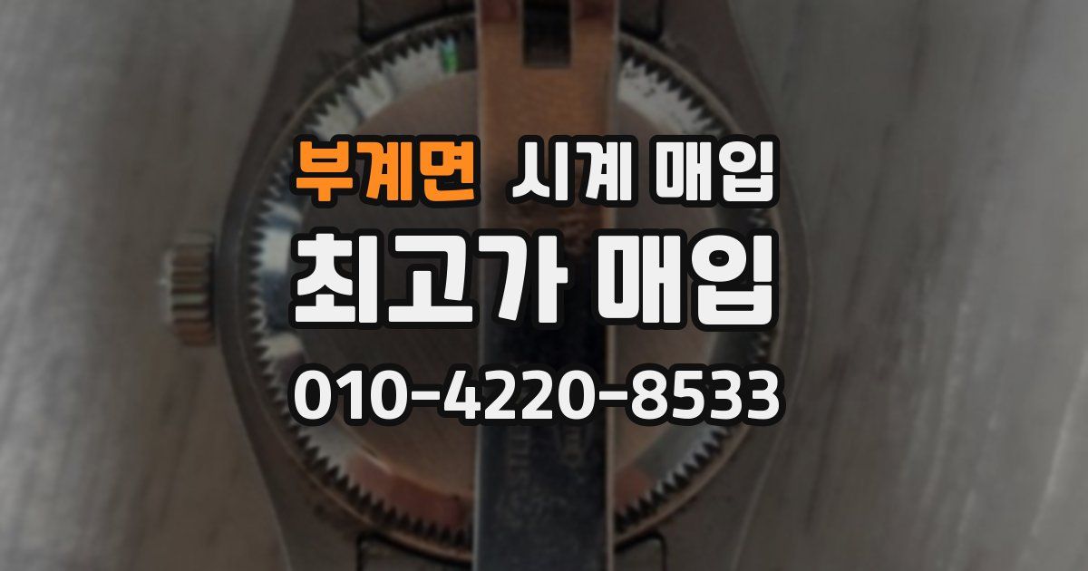 부계면 시계 매입