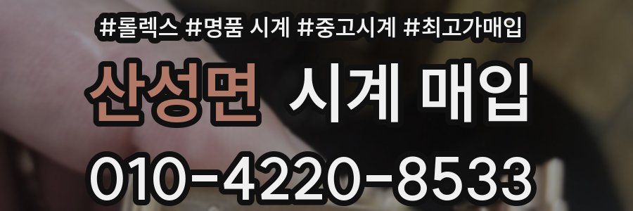 산성면 시계 매입