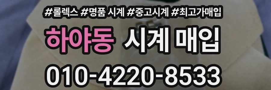 하야동 시계 매입