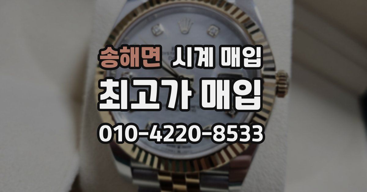 송해면 시계 매입