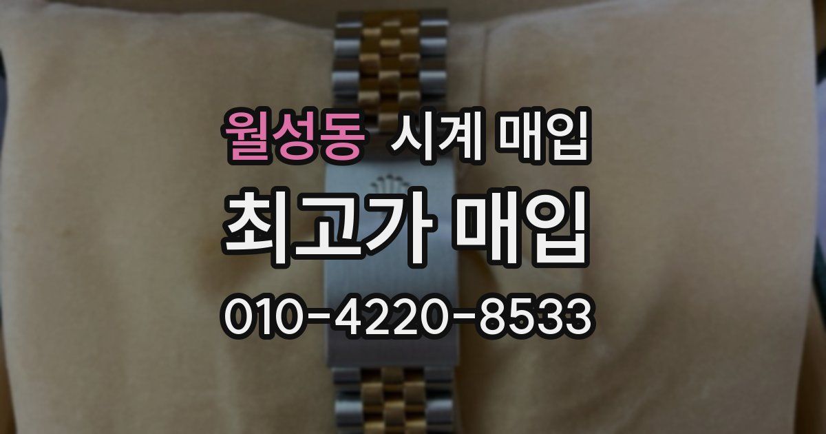 월성동 시계 매입