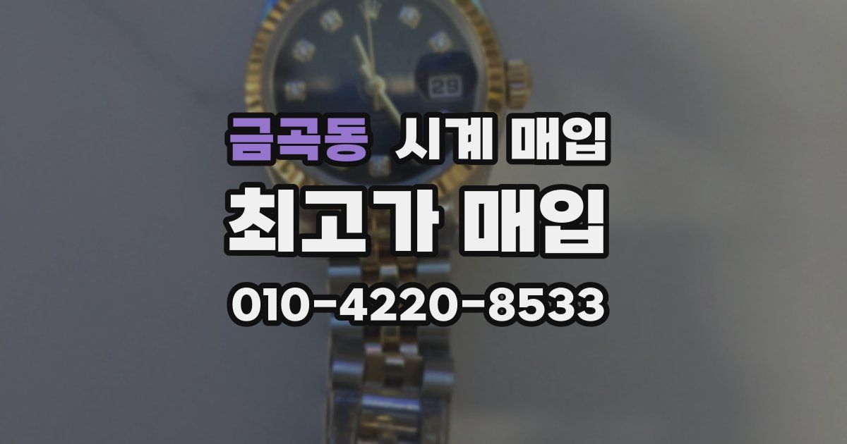 금곡동 시계 매입