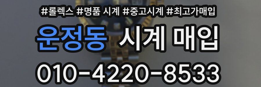 운정동 시계 매입