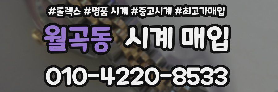 월곡동 시계 매입