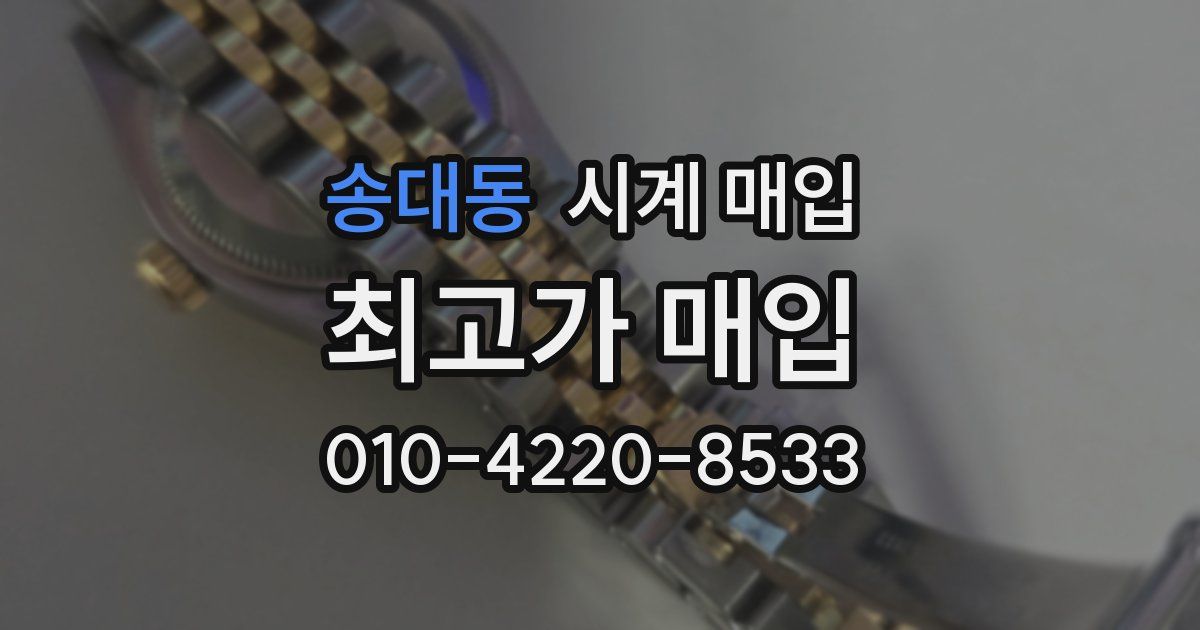 송대동 시계 매입