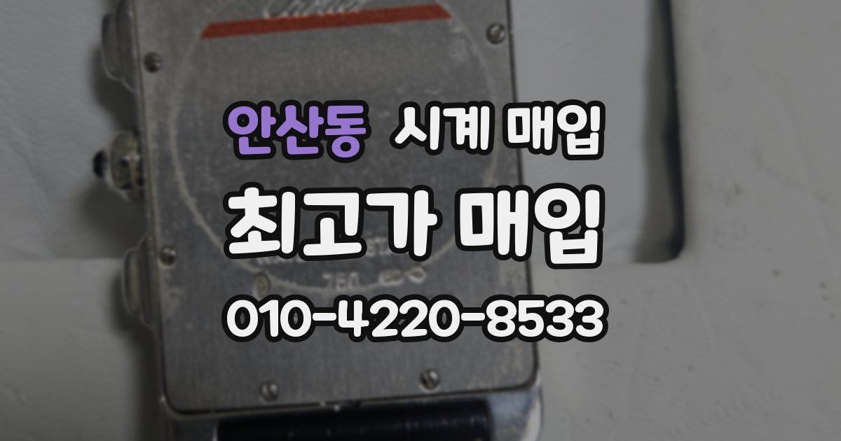 안산동 시계 매입
