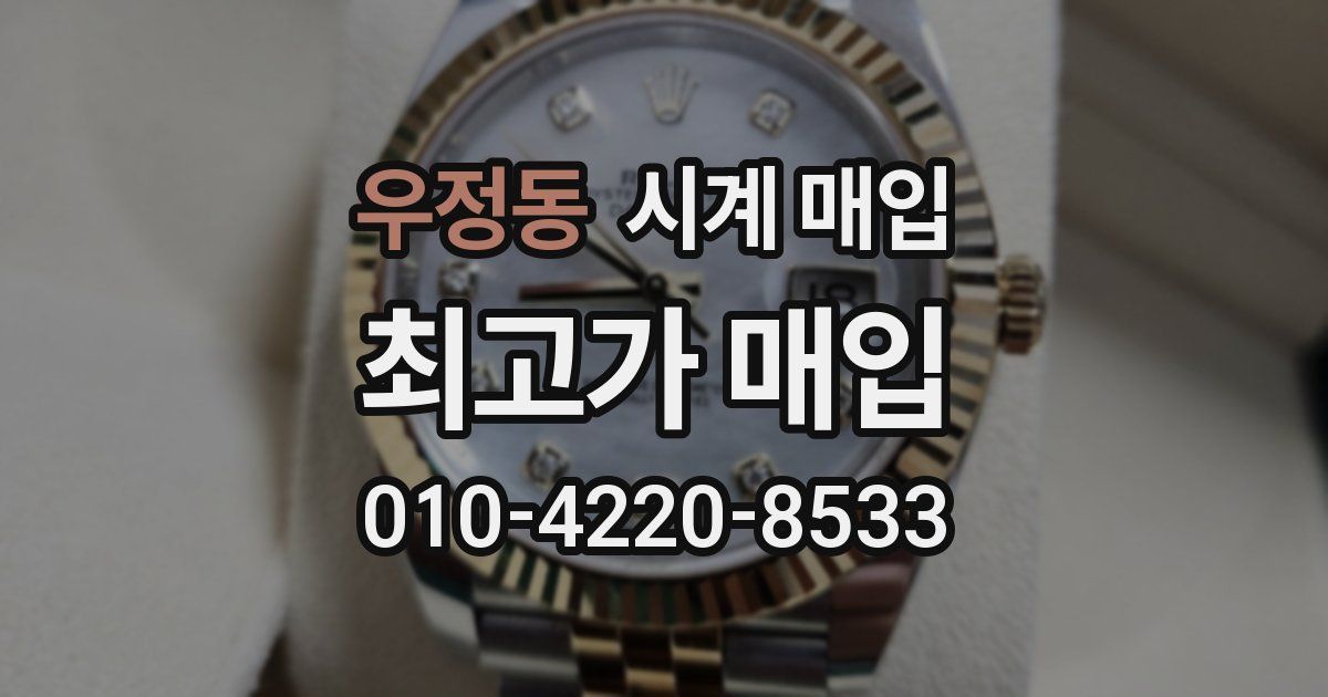 우정동 시계 매입