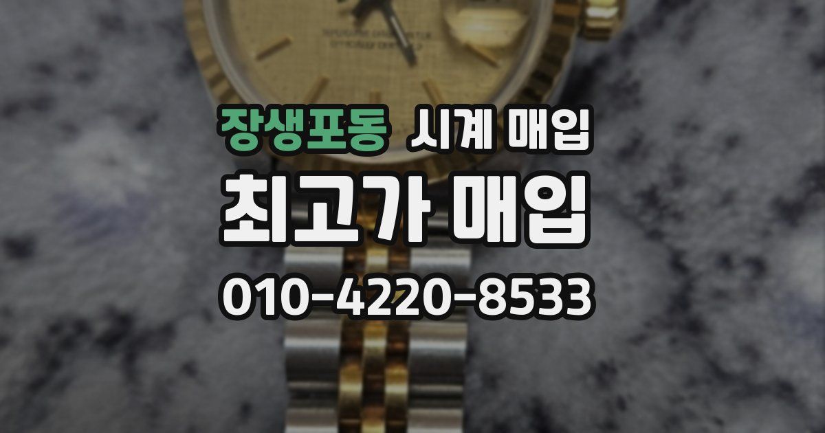 장생포동 시계 매입