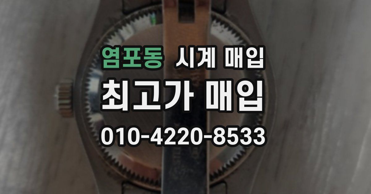 염포동 시계 매입