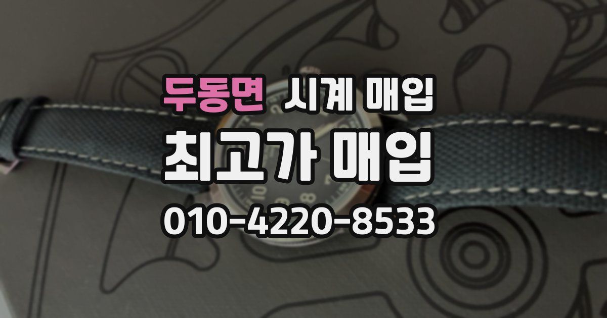 두동면 시계 매입