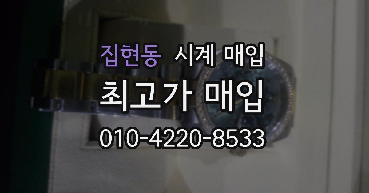 집현동 시계 매입