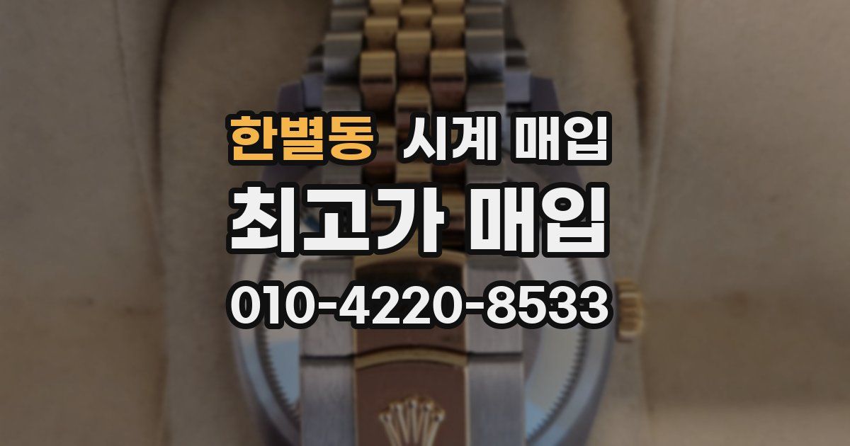 한별동 시계 매입