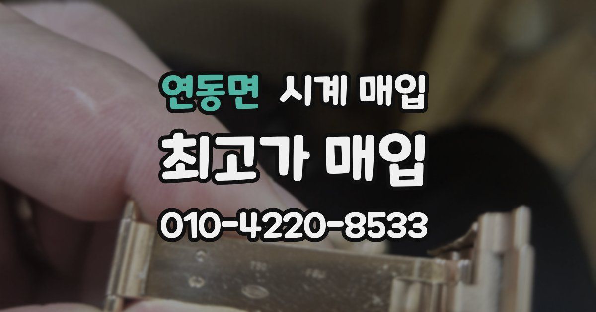 연동면 시계 매입