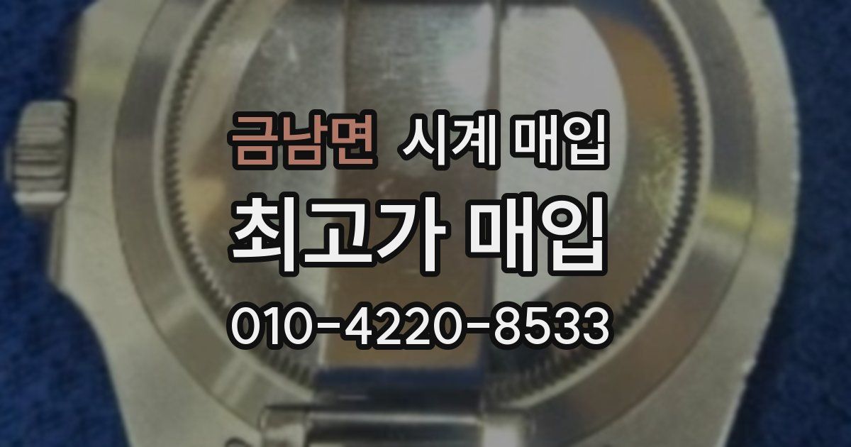 금남면 시계 매입