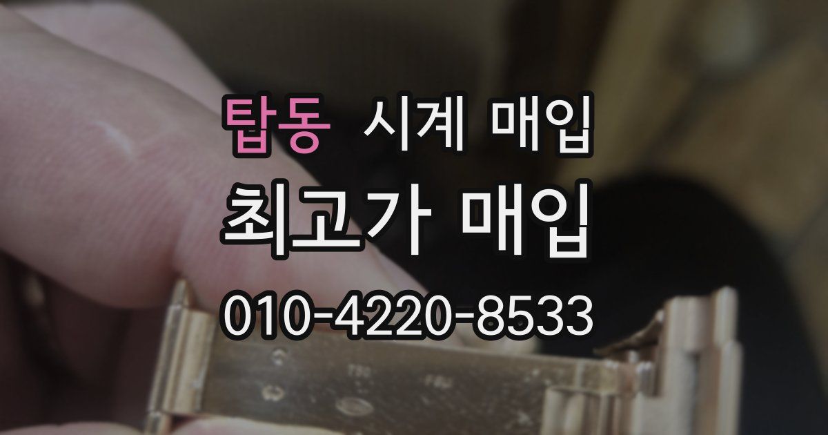 탑동 시계 매입