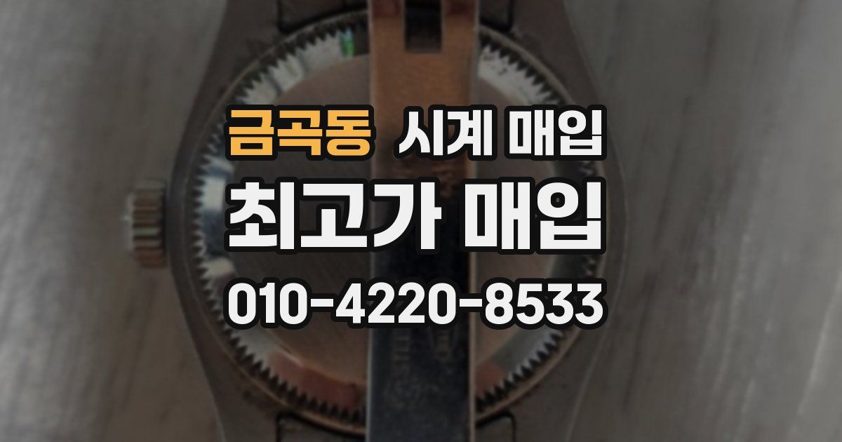 금곡동 시계 매입