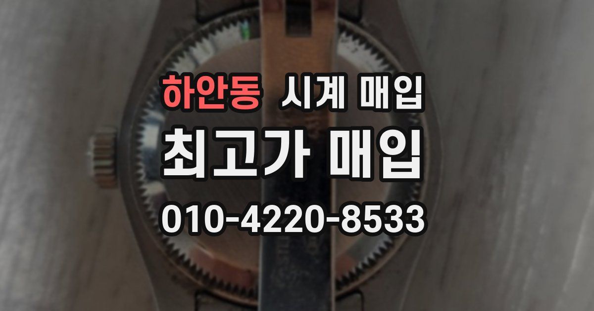 하안동 시계 매입