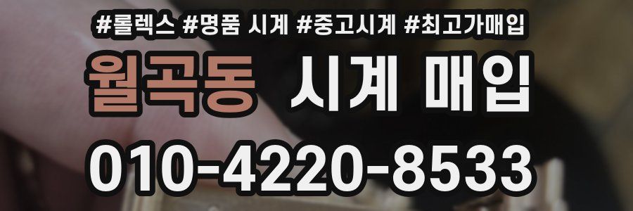 월곡동 시계 매입