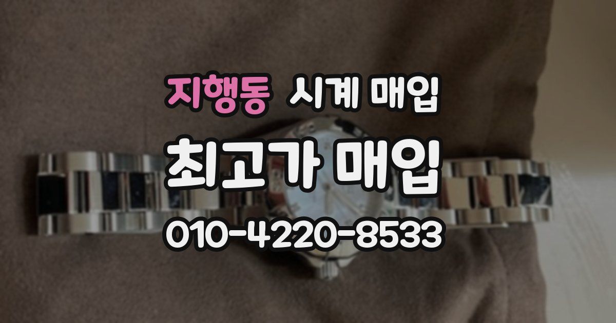 지행동 시계 매입