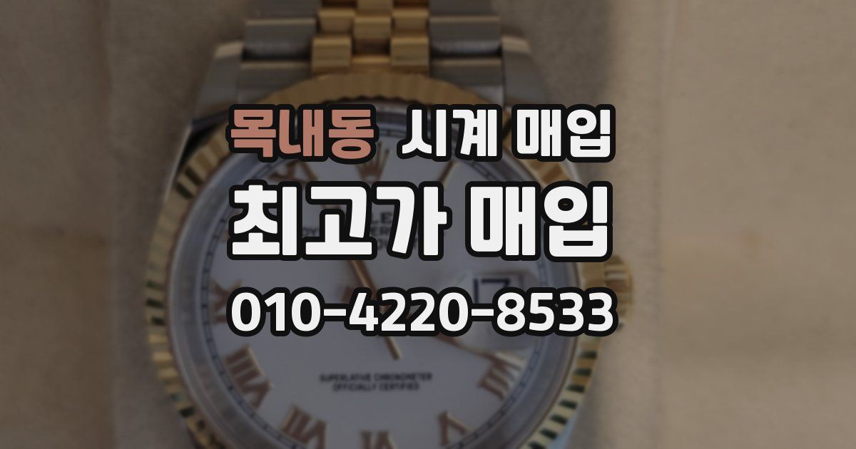목내동 시계 매입