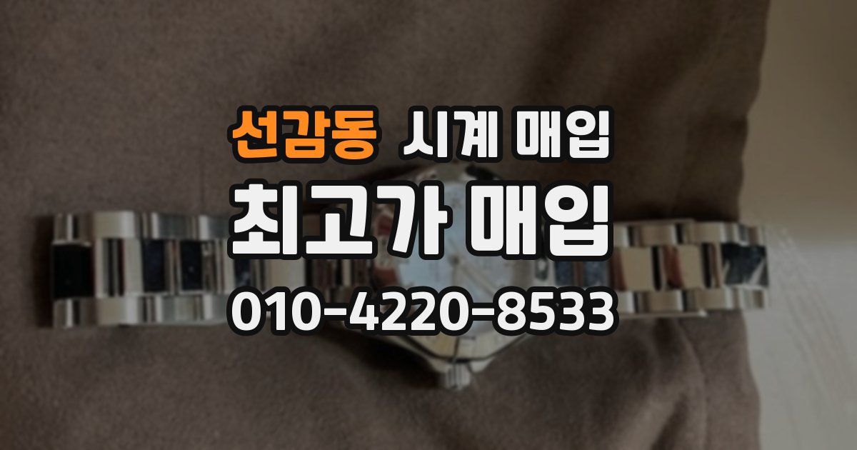 선감동 시계 매입