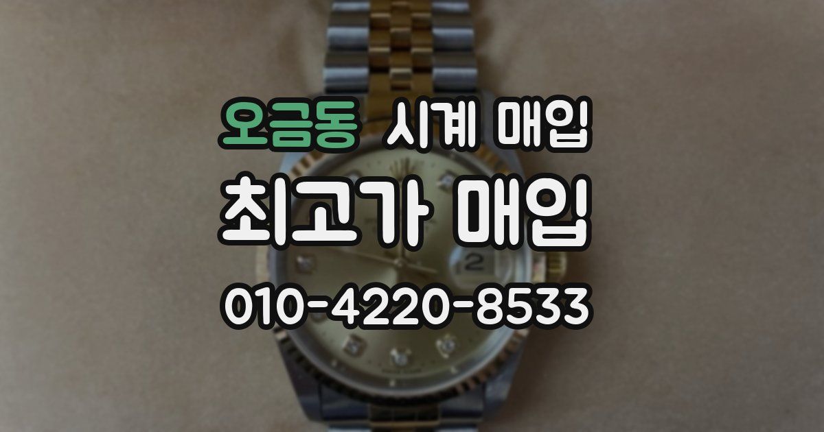 오금동 시계 매입