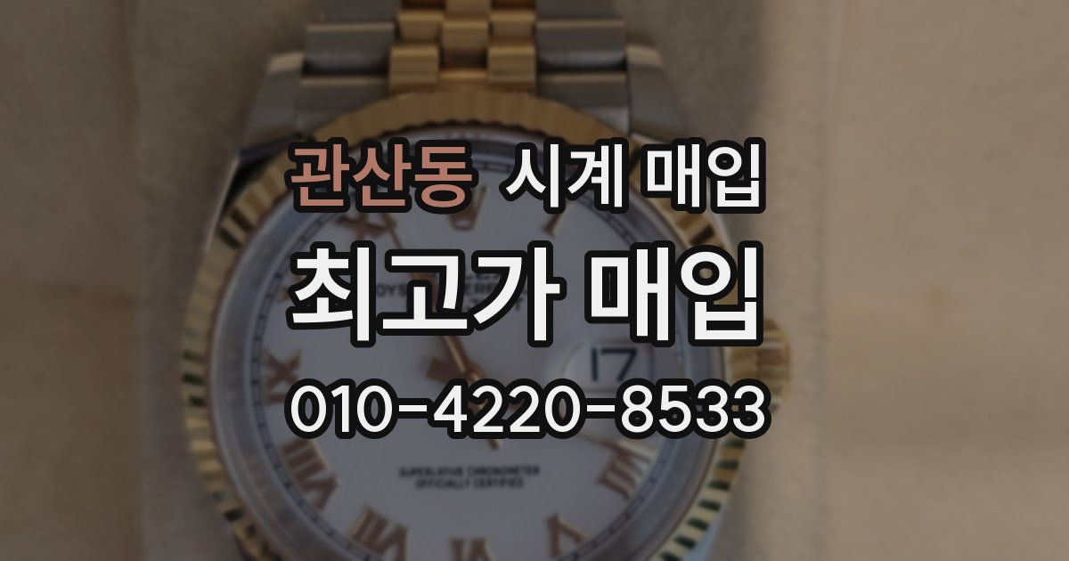 관산동 시계 매입