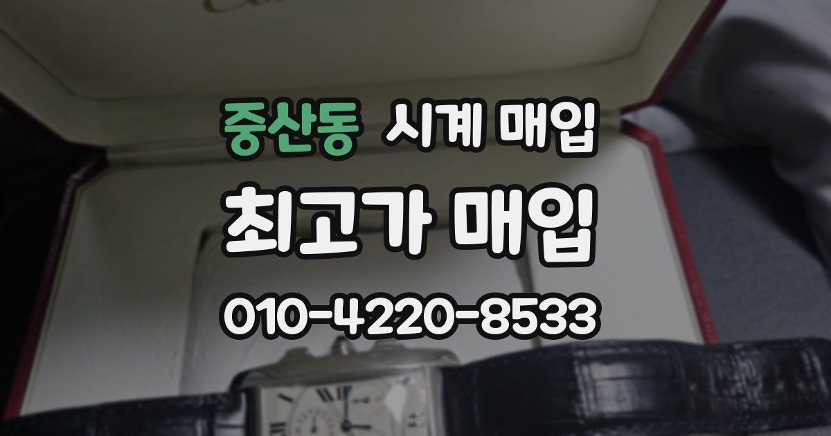 중산동 시계 매입