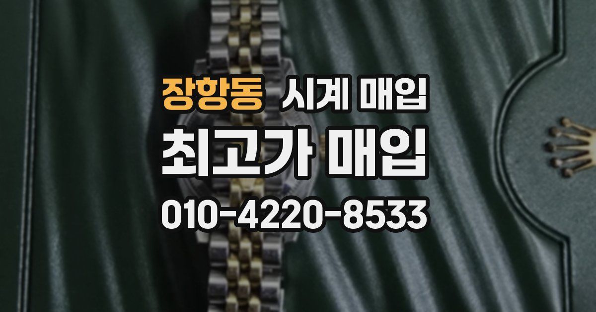 장항동 시계 매입