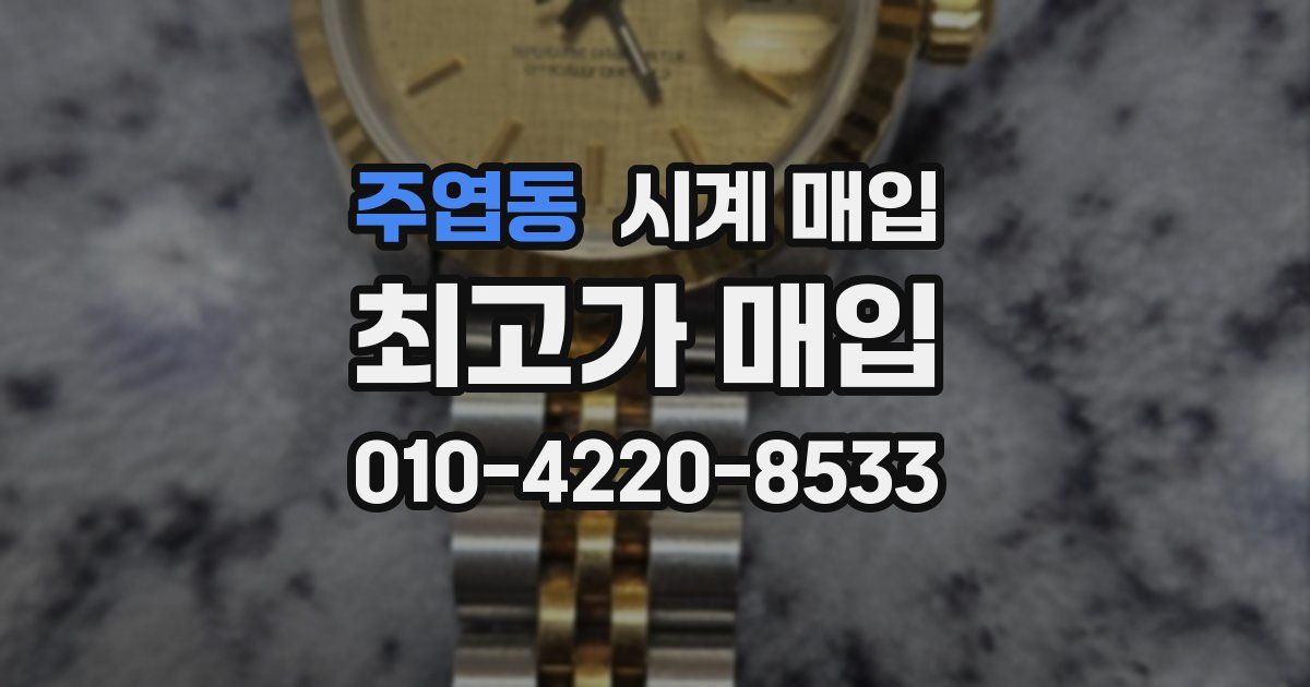 주엽동 시계 매입