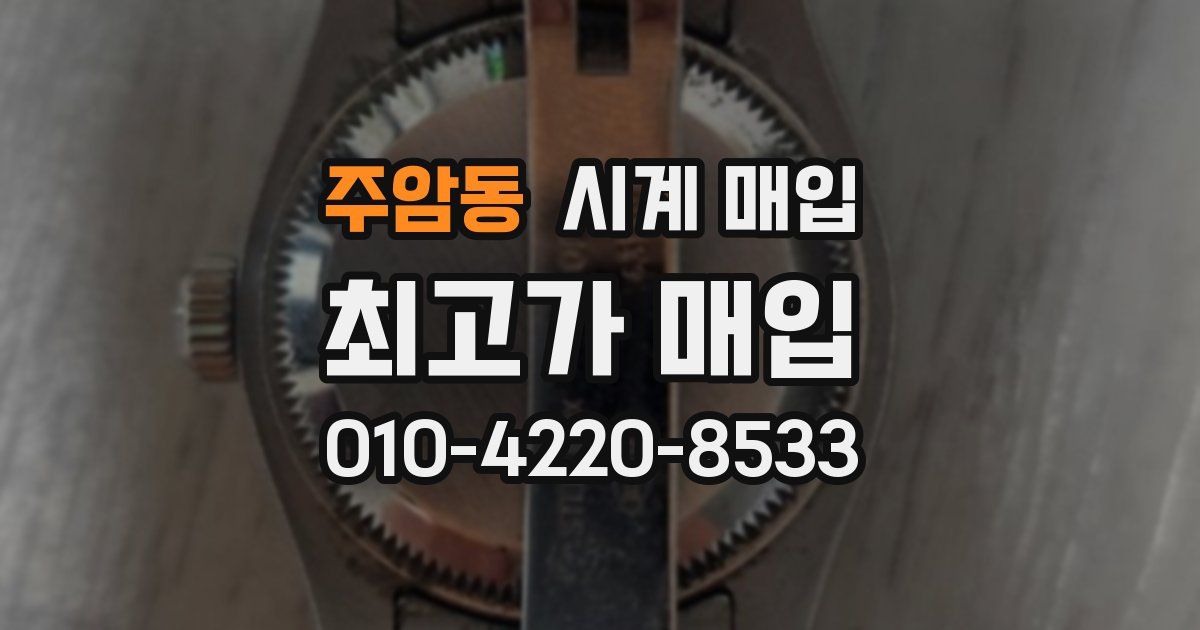 주암동 시계 매입