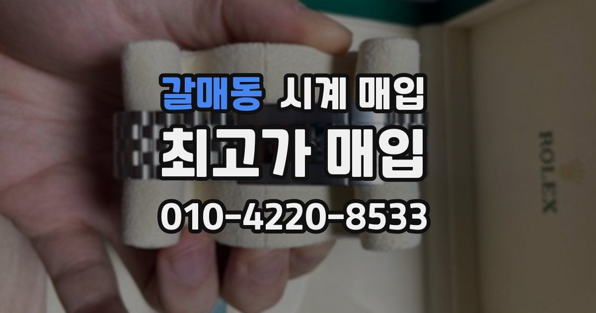 갈매동 시계 매입