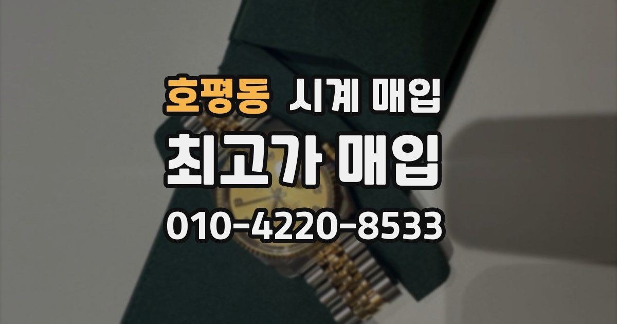 호평동 시계 매입